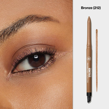 Revlon ColorStay Pencil Waterproof Eyeliner, Smudge-Proof, Eye Makeup with Built-In Sharpener, Long-Lasting, Matte Finish, 201 Black, 2 pack