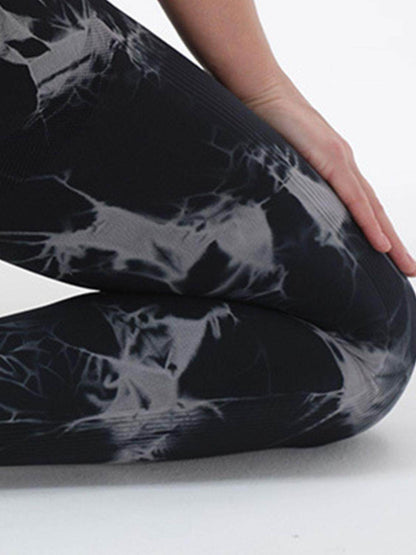 Tie-Dye High Waist Active Leggings for Comfort and Style