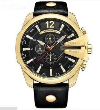 Fashionable Large Dial Decorated Three-eye Men&