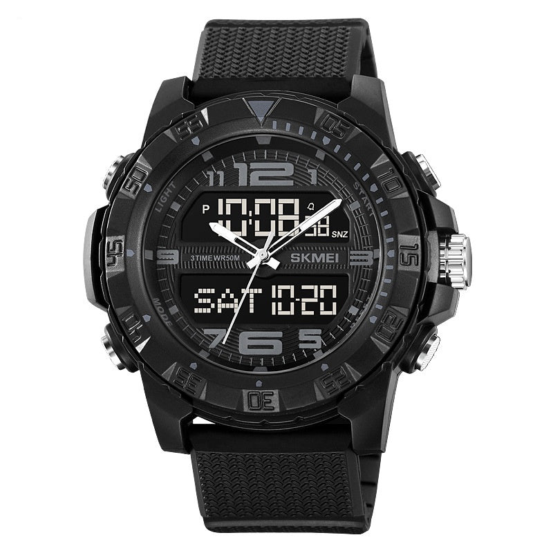 Dual Display Multifunctional Waterproof Electronic Watch Outdoor Sports