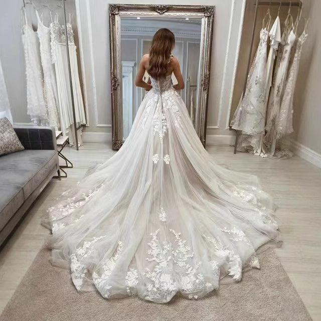 Bridal Lace Tube Top Main Yarn Heavy Industry Advanced