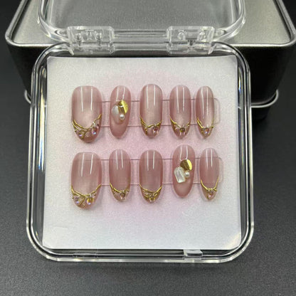 1037- Handmade press on nails fake nails removable