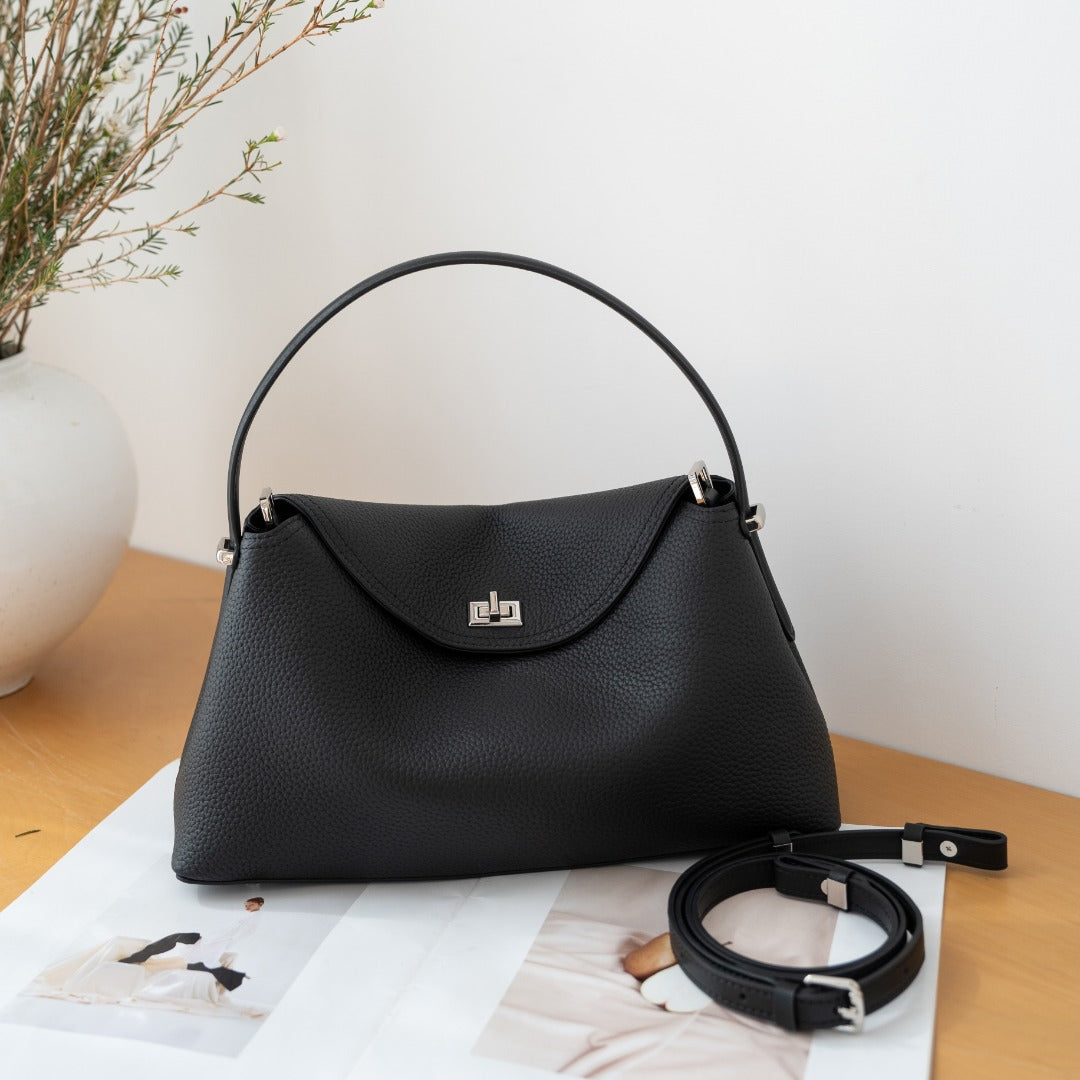 Genuine Leather Commuter Versatile Single-shoulder Women&