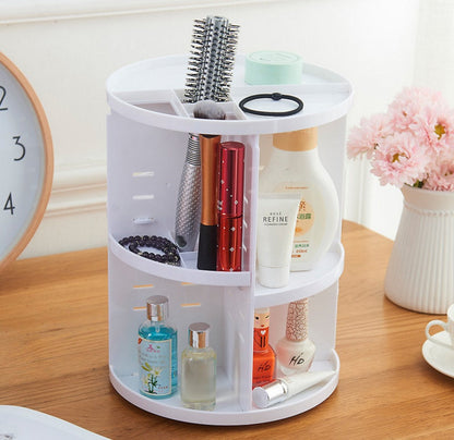 360 degree rotating acrylic cosmetic storage box