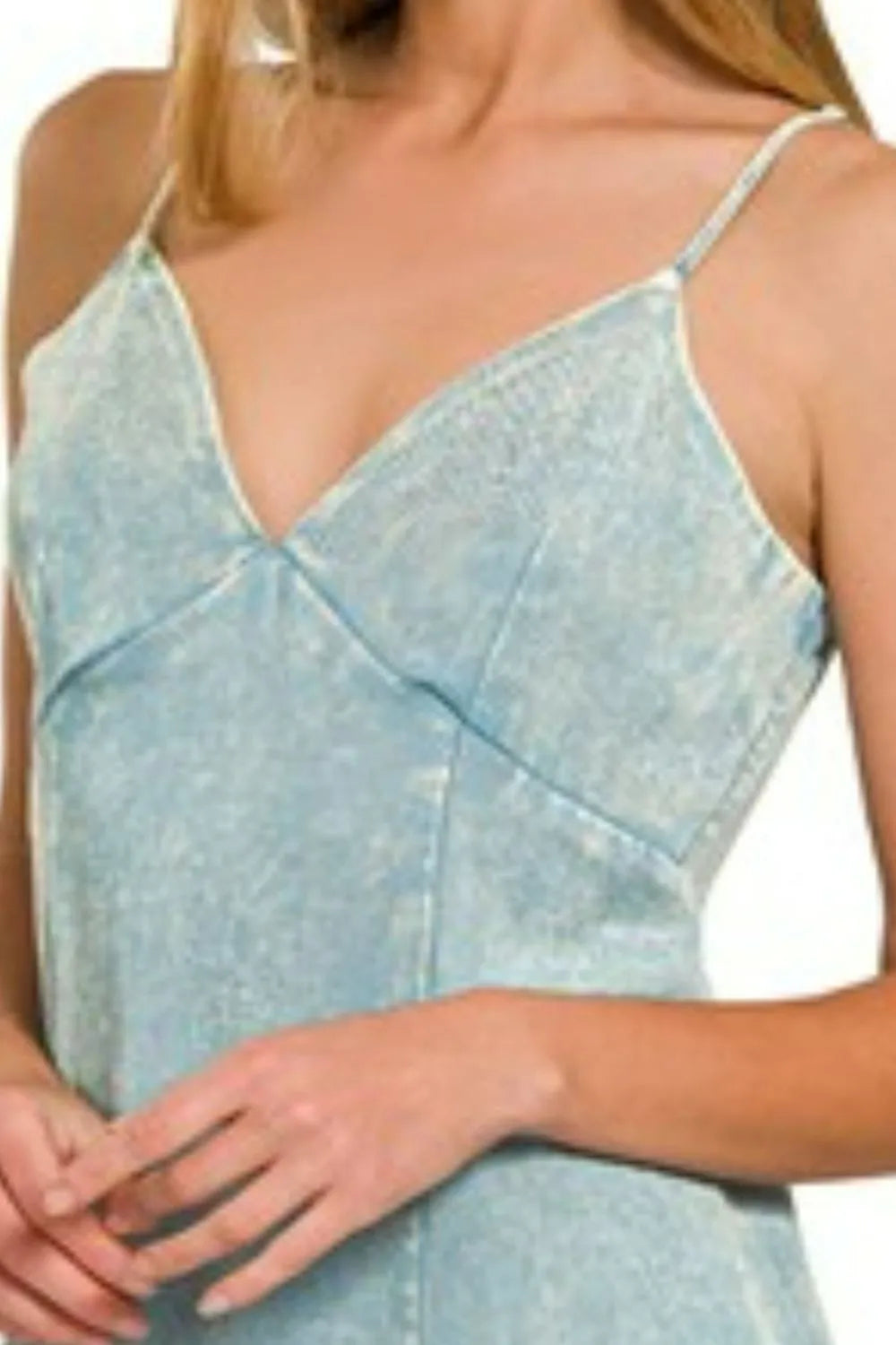 Zenana Tencel Mineral Washed Maxi Dress