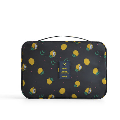 Toiletry Bag, Travel Wash Bag, Printed nylon Cosmetic Bag, Multifunctional Portable Large Capacity Storage Bag, Hangable Wash Bag