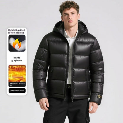 Mens Padded Insulated Winter Coat For Casual Wear