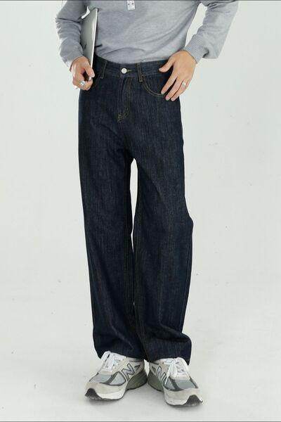 Mid Rise Jeans with Pockets for Comfort and Style