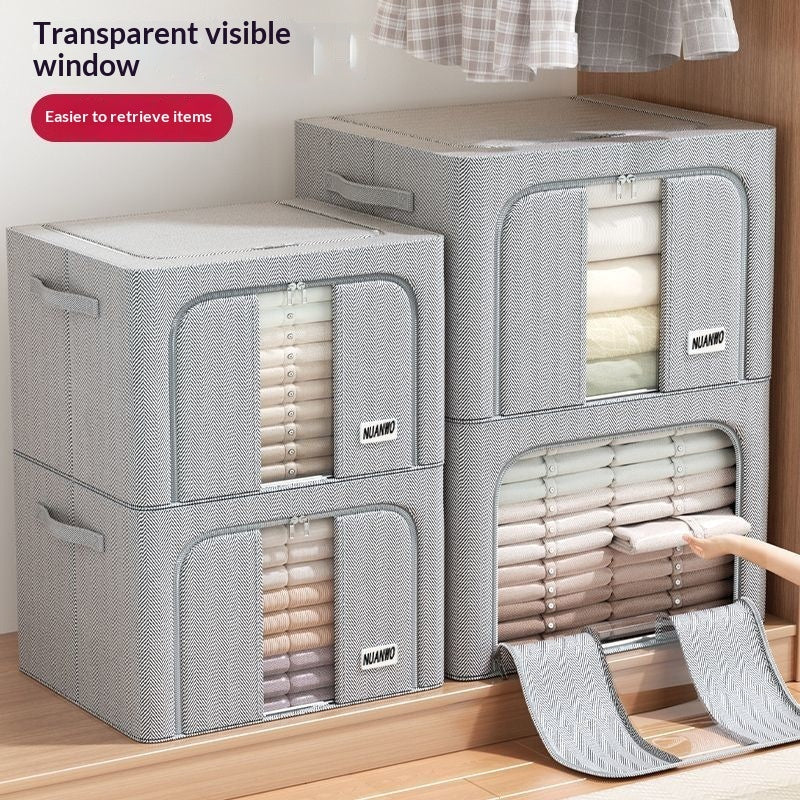 Oxford Cloth Foldable Storage Box For Home Clothes Organization