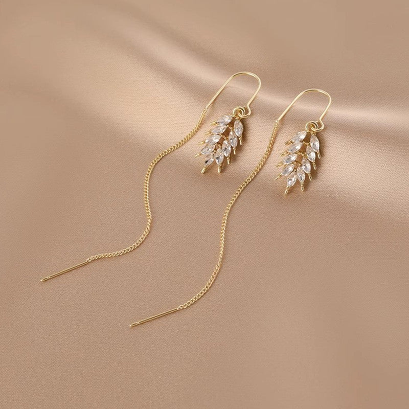 Rich Descendants Tassel Ear String Earrings