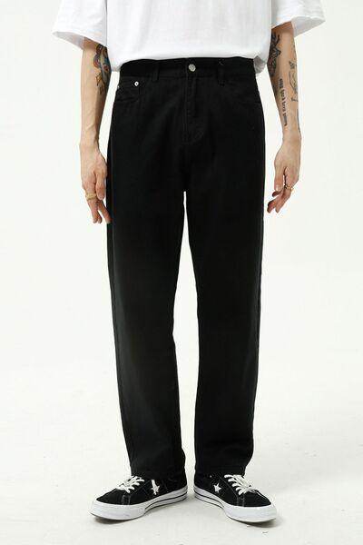 Straight Leg Jeans with Pockets for All-Day Comfort
