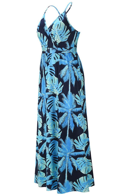 Crisscross Printed Surplice Cami Dress For Women