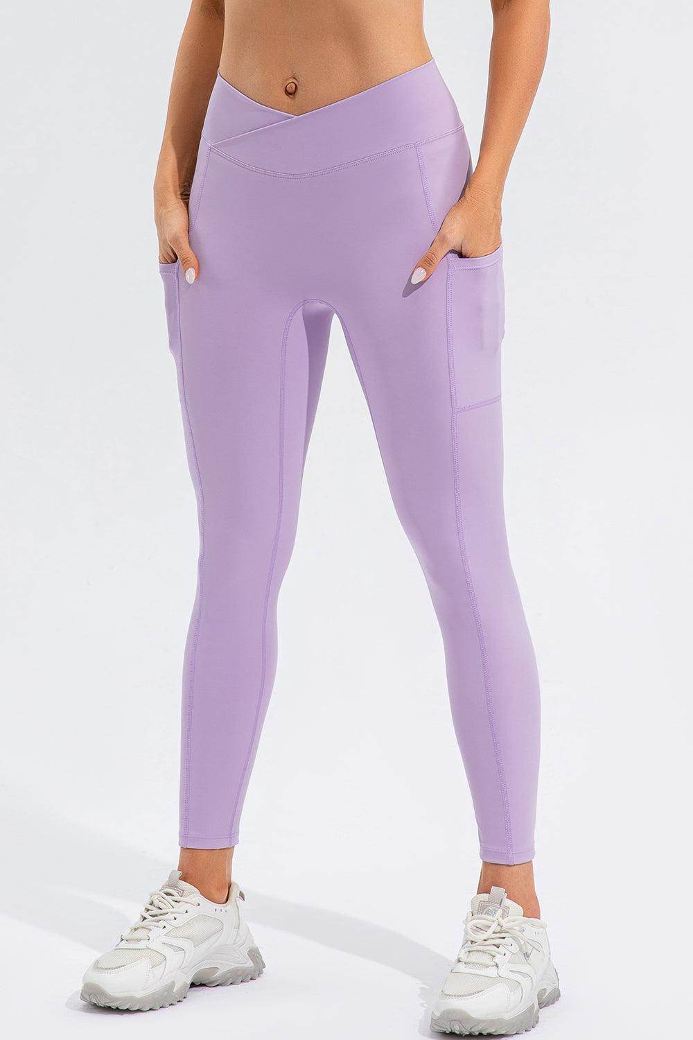 High Waist Active Leggings with Pockets for Women