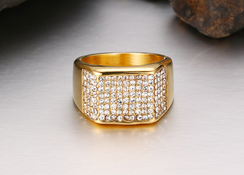 Titanium steel diamond men&