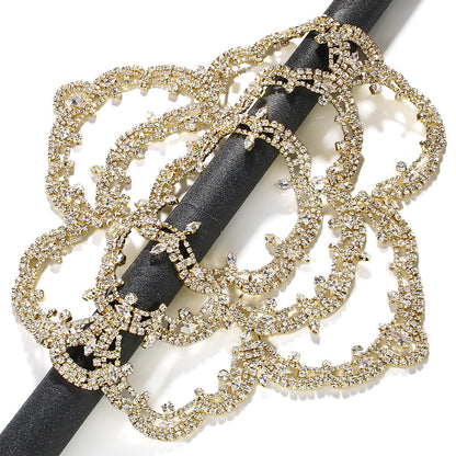 Floral Temperament Retro Bride Headband Rhinestone