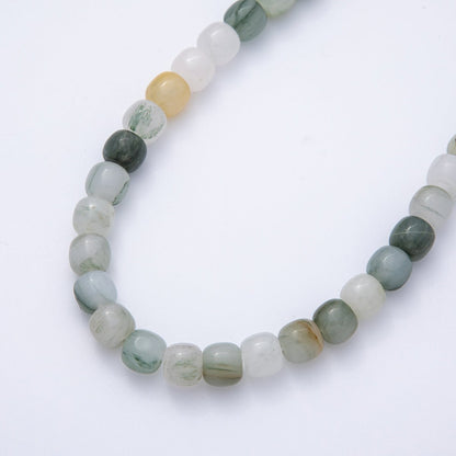 9.5mm Aventurine, Citrine, Moss Agate Square Bead Natural Gemstone Strand Finding | WA-3923 ~ WA-3925