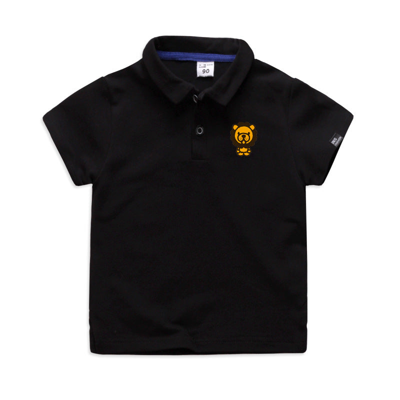 Summer Elastic Cotton Solid Color Short Sleeve  Men&