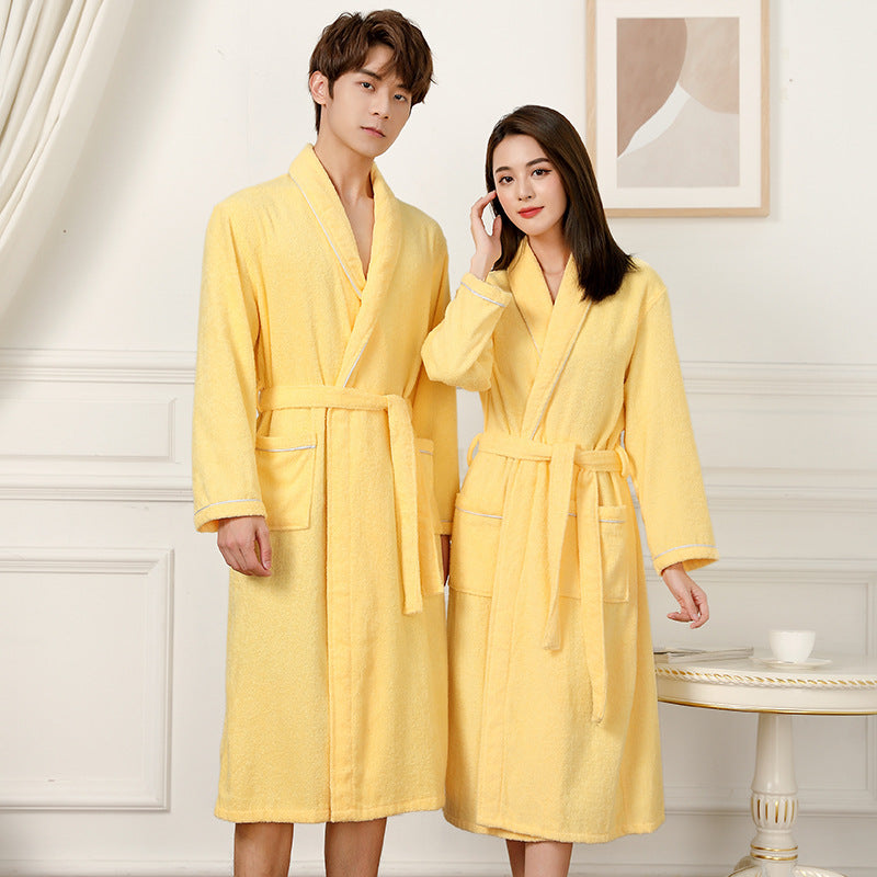 Towel Material Bathrobe Men&