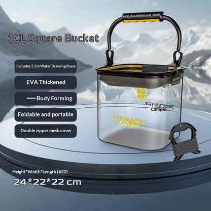 Thickened Transparent Fishing And Water-drawing Bucket