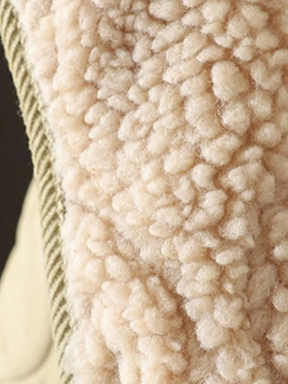 Quilted Hooded Sherpa Lined Outerwear