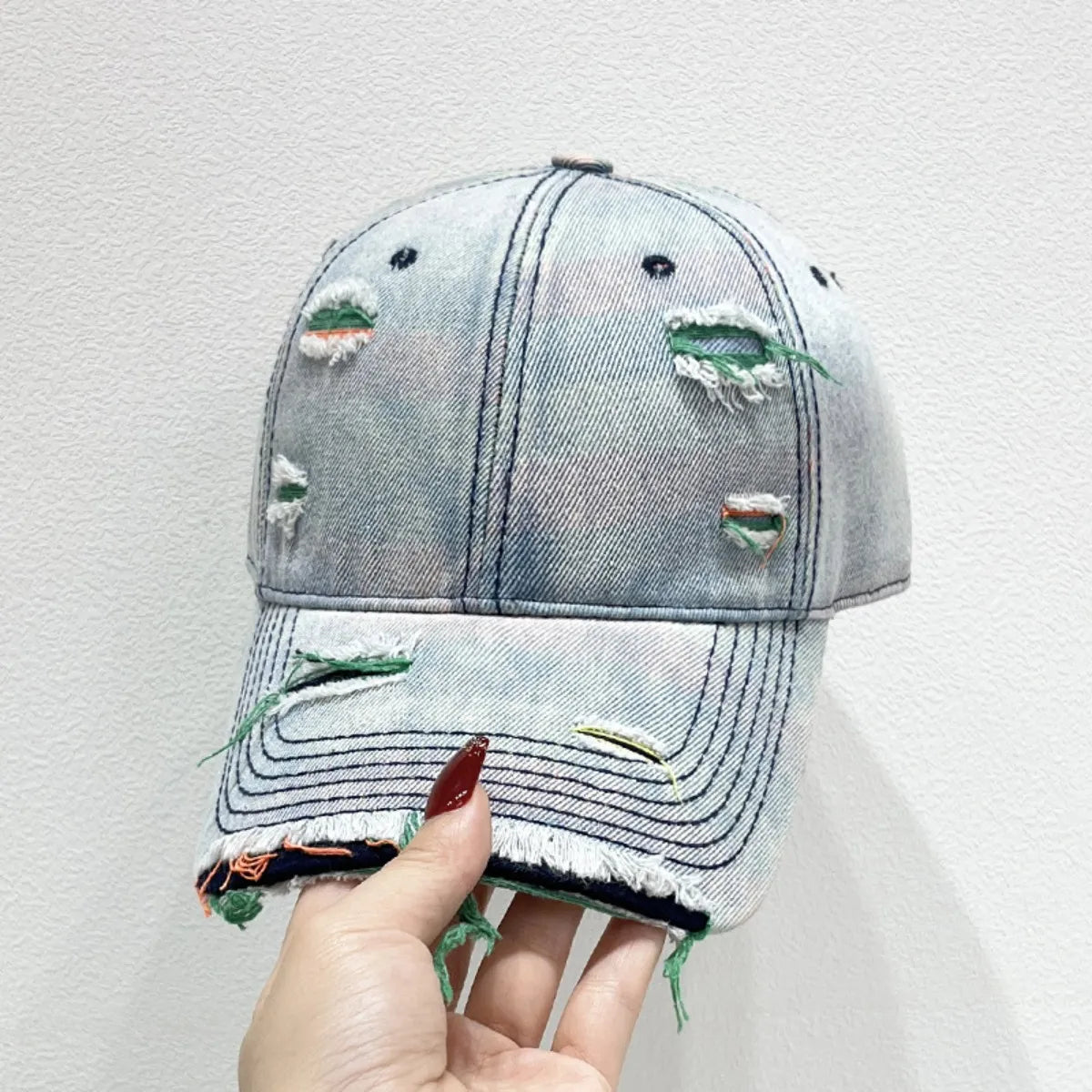 Distressed Adjustable Baseball Cap