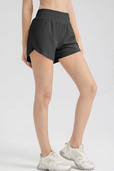 Elastic Waist Active Shorts for Comfortable Workouts