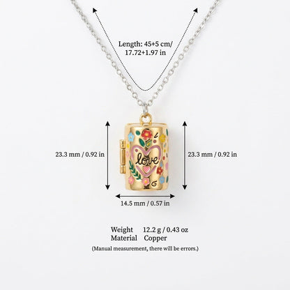 Openable Cylindrical Necklace For Women
