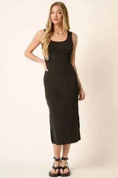Side Slit Midi Tank Dress - Comfortable &amp; Stylish | Femstylo