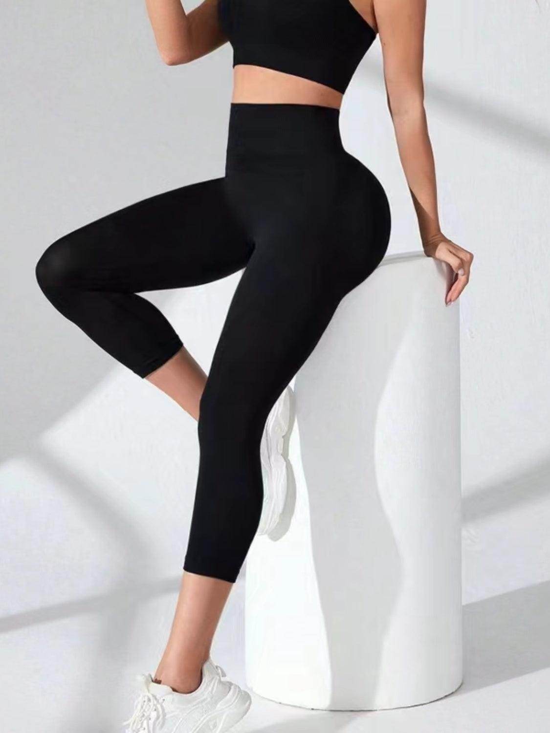 High Waist Cropped Active Leggings for Ultimate Comfort
