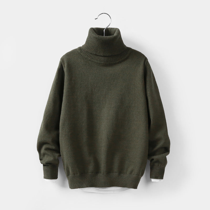 Autumn and winter high collar children&