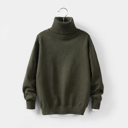Autumn and winter high collar children&