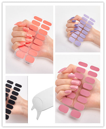 Waterproof Long Lasting Nail Stickers Letter Color