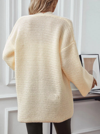 Cozy Knit Open Front Cardigan