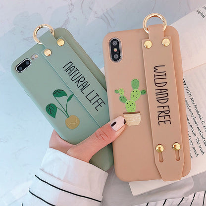 Wristband holder phone case