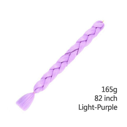 Womens Multi-colored Long Braided Ponytail
