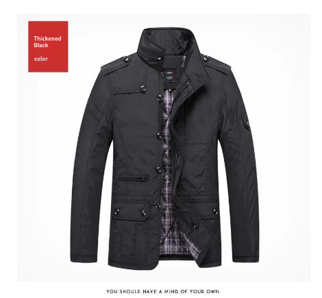 Autumn And Winter New Mid-length Jacket Men&