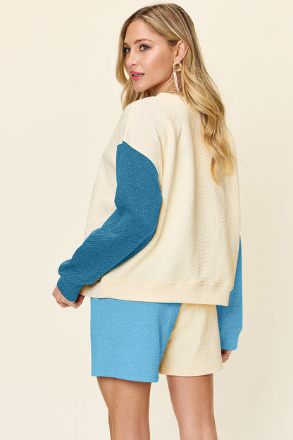 Oversized Tee &amp; Shorts Set with Pockets