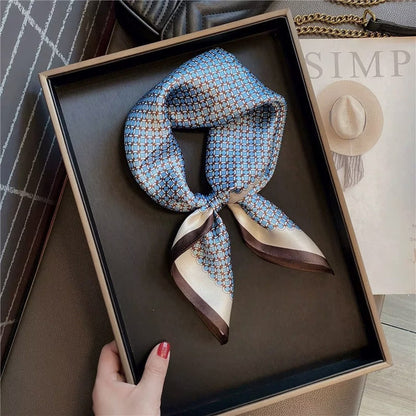 Square Scarf Womens Fashionable Small Neckerchief 70cm