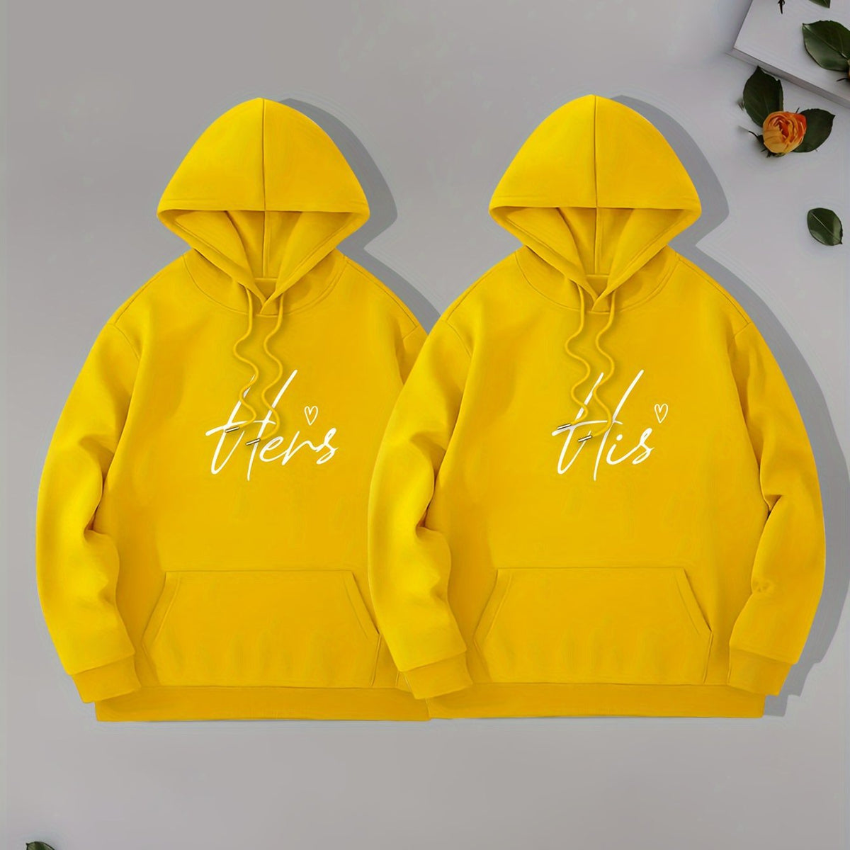 Stylish Casual Loose-fitting Unisex Hoodie For Couples