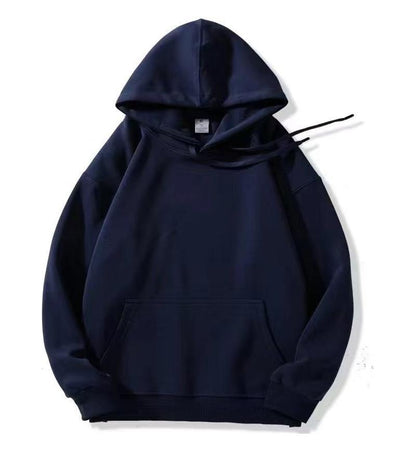 Loose-fitting Versatile Drawstring Casual Hooded Sweatshirt For Fall And Winter