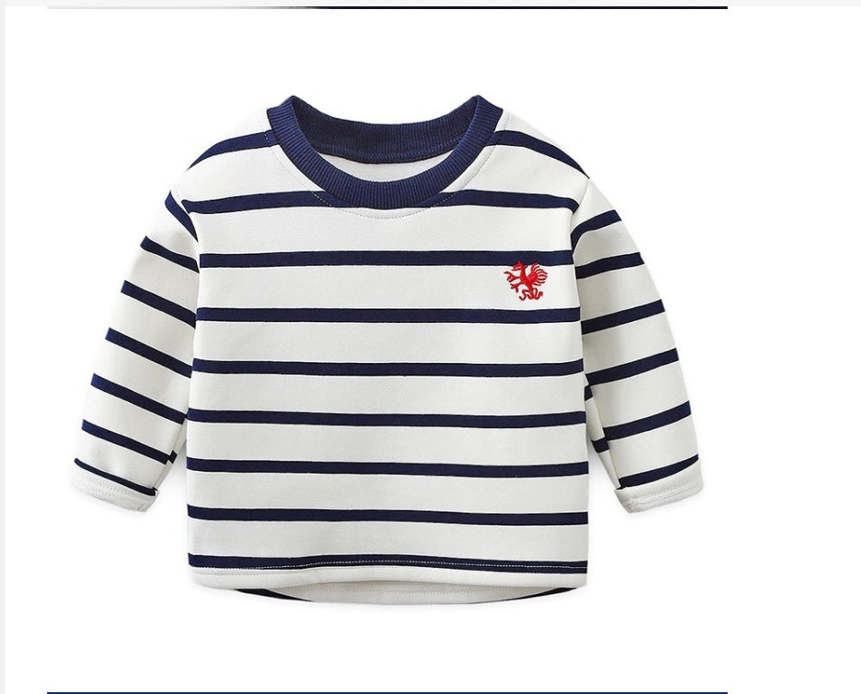 Striped Black And White Pullover Children&