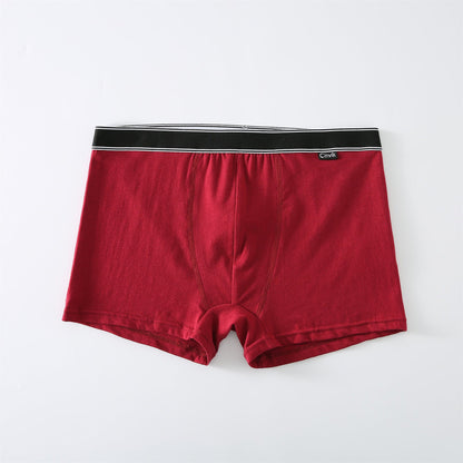 Cotton Mid-rise Boxer Briefs Breathable Men&