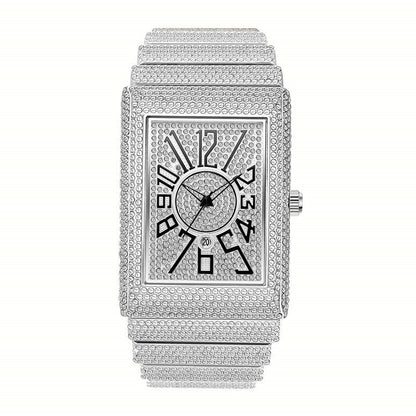 Diamond-embedded Watch Men&