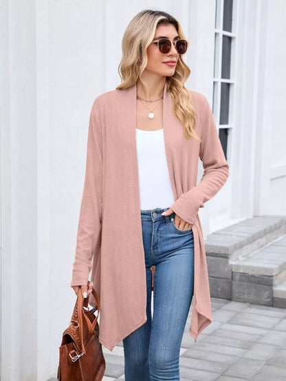 Open Front Long Cardigan