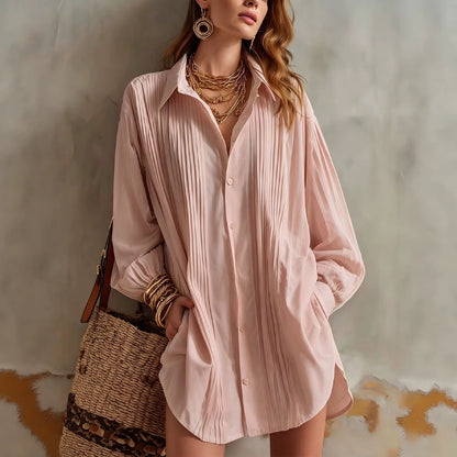 Simple Elegant Loose-fit Draping Versatile Top