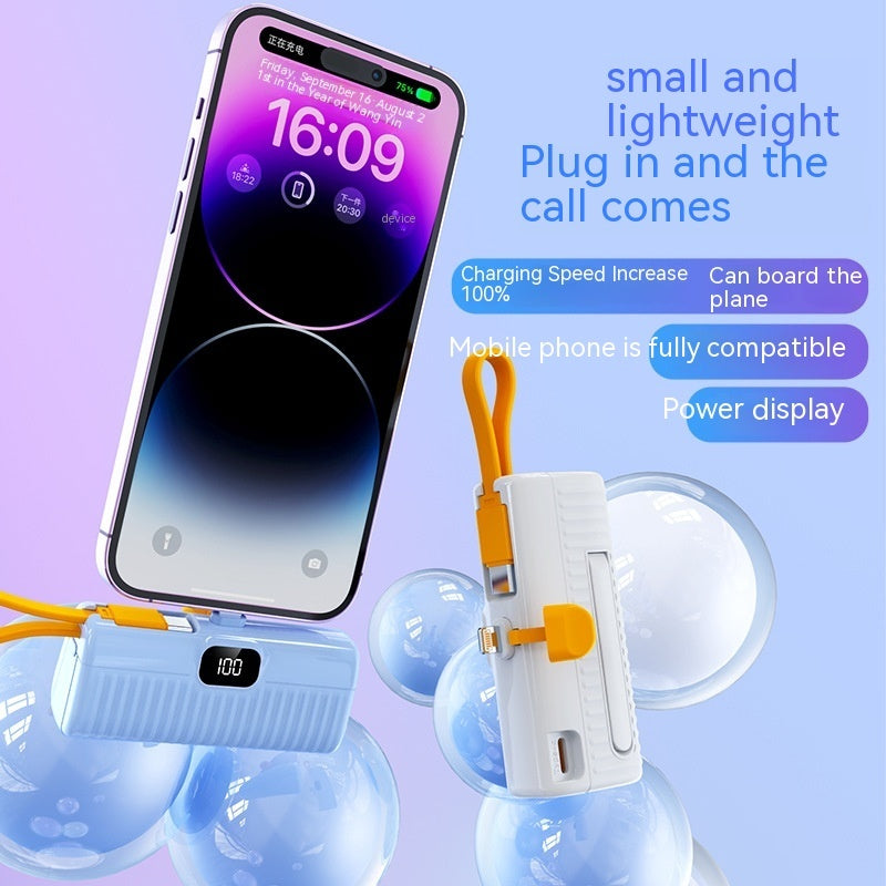 Compact Portable Capsule Power Bank