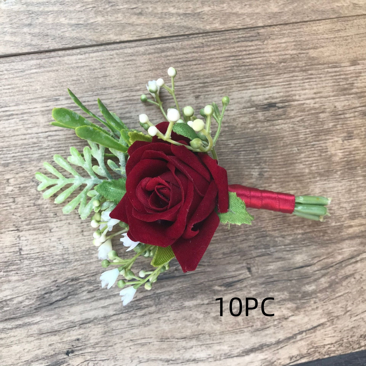 Korean Fabric Bride And Groom Corsage Rose Small Buds Silk Flower Before Marriage