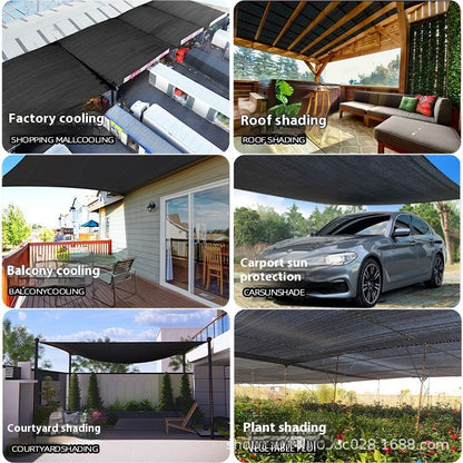 Agricultural Greenhouse Courtyard Sunshade Vegetable Insulation Black Sunshade Net