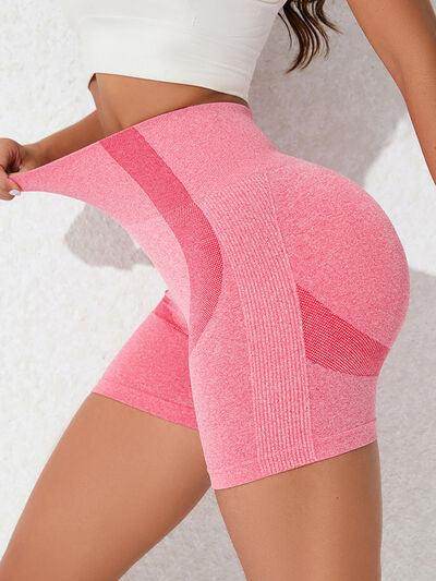 High Waist Active Shorts for Women with Stretchy Fit