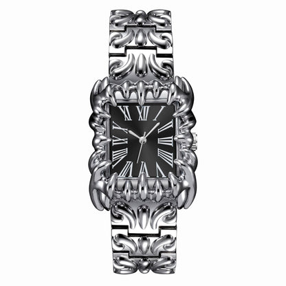 European And American Style Retro Personalized Embossed Irregular Shaped Pointed Claw Mens Watch